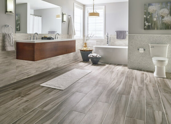 Durable Wood-Look Porcelain Tiles - Waterproof Flooring for Bedrooms & Public Areas - Image 3